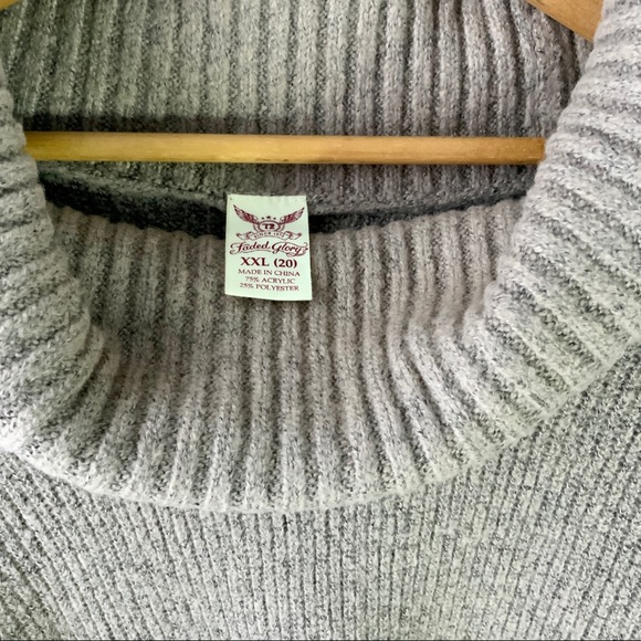 Faded Glory Side Zip Cowl Neck Poncho Sweater NWOT - Picture 5 of 10